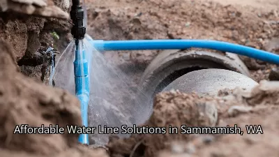 Affordable Water Line Solutions in Sammamish, WA Affordable Water Line Solutions in Sammamish, WA