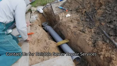 Contact Us for Reliable Sewer Repair Services Contact Us for Reliable Sewer Repair Services
