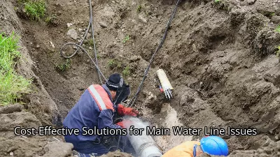 Cost-Effective Solutions for Main Water Line Issues Cost-Effective Solutions for Main Water Line Issues