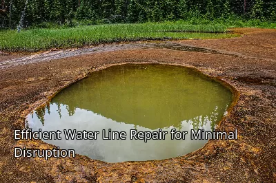 Efficient Water Line Repair for Minimal Disruption Efficient Water Line Repair for Minimal Disruption