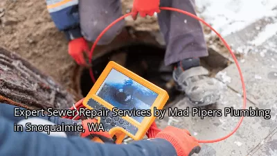 Expert Sewer Repair Services by Mad Pipers Plumbing in Snoqualmie, WA Expert Sewer Repair Services by Mad Pipers Plumbing in Snoqualmie, WA