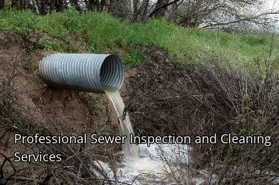 Professional Sewer Inspection and Cleaning Services Professional Sewer Inspection and Cleaning Services