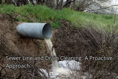 Sewer Line and Drain Cleaning: A Proactive Approach Sewer Line and Drain Cleaning: A Proactive Approach