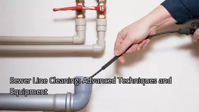 Sewer Line Cleaning: Advanced Techniques and Equipment Sewer Line Cleaning: Advanced Techniques and Equipment