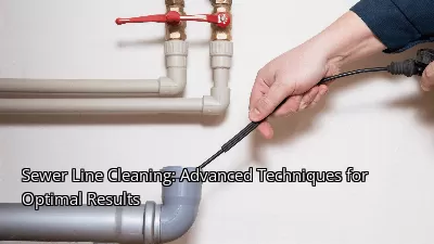 Sewer Line Cleaning: Advanced Techniques for Optimal Results Sewer Line Cleaning: Advanced Techniques for Optimal Results