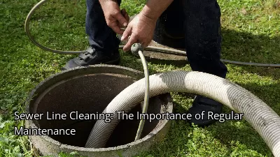 Sewer Line Cleaning: The Importance of Regular Maintenance Sewer Line Cleaning: The Importance of Regular Maintenance