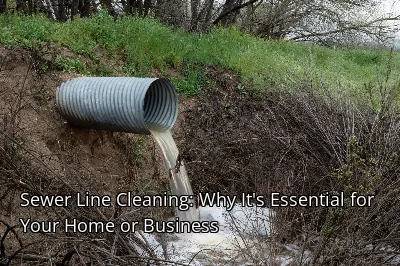 Sewer Line Cleaning: Why It's Essential for Your Home or Business Sewer Line Cleaning: Why It's Essential for Your Home or Business