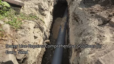 Sewer Line Repairs: Comprehensive Solutions for Every Need