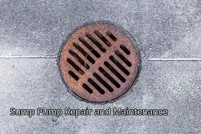 Sump Pump Repair and Maintenance Sump Pump Repair and Maintenance