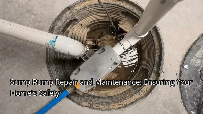 Sump Pump Repair and Maintenance: Ensuring Your Home's Safety Sump Pump Repair and Maintenance: Ensuring Your Home's Safety