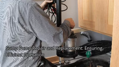 Sump Pump Repair and Replacement: Ensuring Efficient Operation Sump Pump Repair and Replacement: Ensuring Efficient Operation