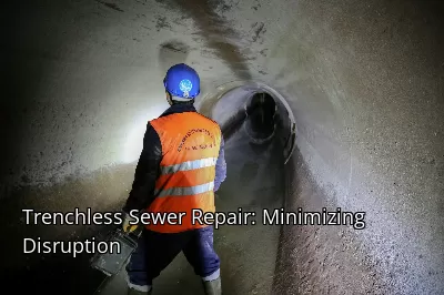 Trenchless Sewer Repair: Minimizing Disruption Trenchless Sewer Repair: Minimizing Disruption