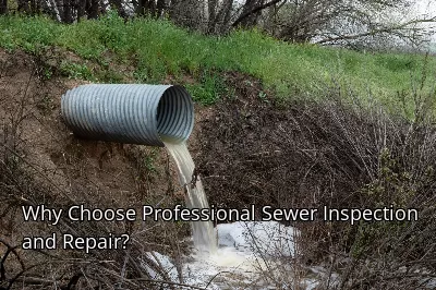 Why Choose Professional Sewer Inspection and Repair? Why Choose Professional Sewer Inspection and Repair?